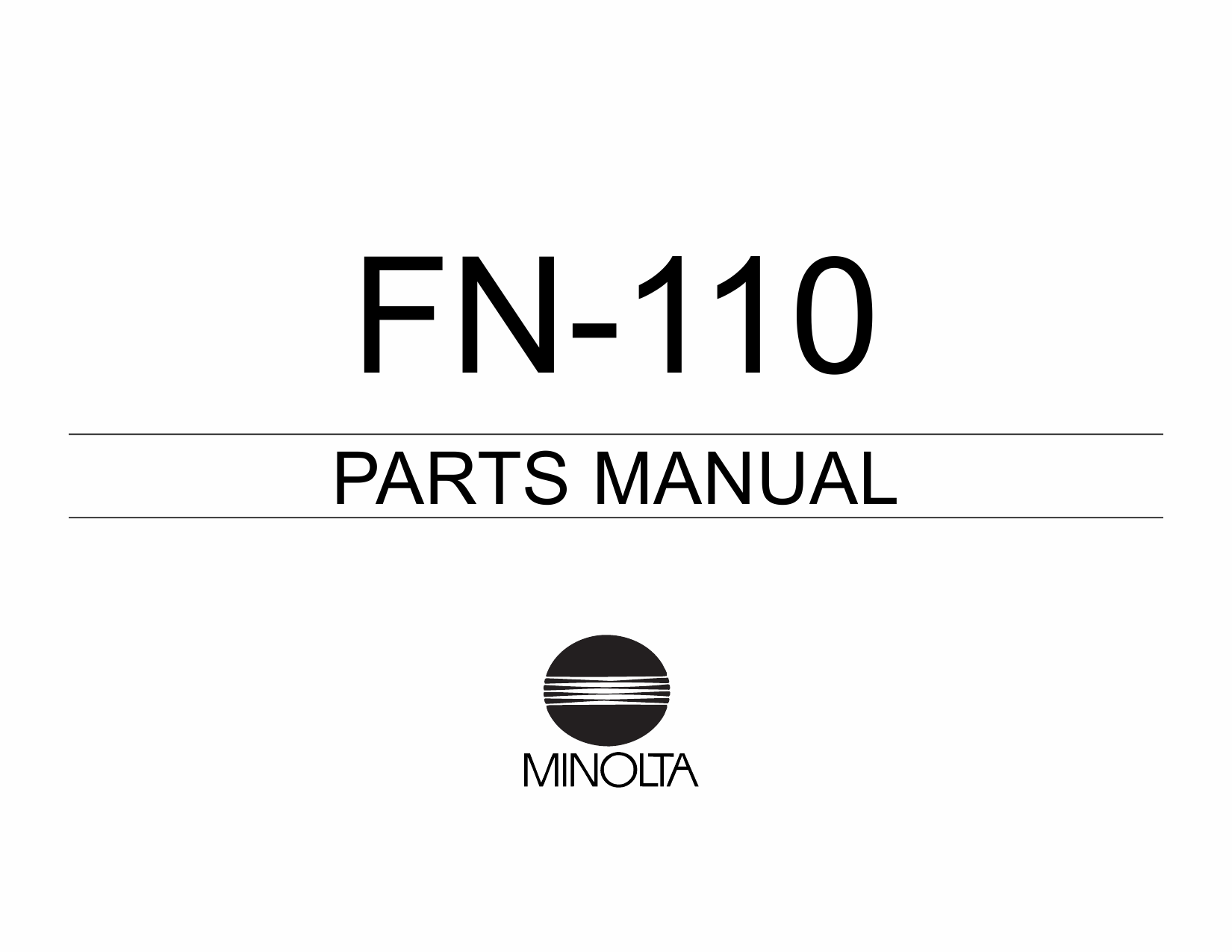 Konica-Minolta Options FN-110 Parts Manual-1